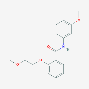 molecular formula C17H19NO4 B495480 2-(2-methoxyethoxy)-N-(3-methoxyphenyl)benzamide 