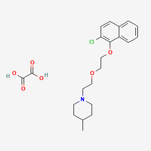 molecular formula C22H28ClNO6 B4954801 1-(2-{2-[(2-chloro-1-naphthyl)oxy]ethoxy}ethyl)-4-methylpiperidine oxalate 