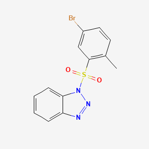 molecular formula C13H10BrN3O2S B4954813 1-(5-bromo-2-methylbenzenesulfonyl)-1H-1,2,3-benzotriazole 