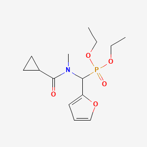 diethyl [[(cyclopropylcarbonyl)(methyl)amino](2-furyl)methyl]phosphonate