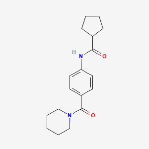 N-[4-(1-piperidinylcarbonyl)phenyl]cyclopentanecarboxamide