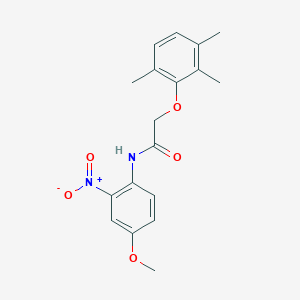 N-(4-methoxy-2-nitrophenyl)-2-(2,3,6-trimethylphenoxy)acetamide