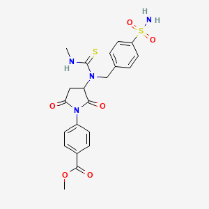 methyl 4-(3-{[4-(aminosulfonyl)benzyl][(methylamino)carbonothioyl]amino}-2,5-dioxo-1-pyrrolidinyl)benzoate