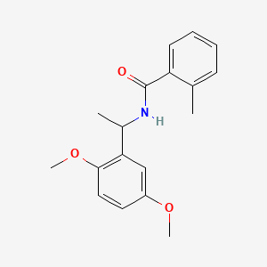 N-[1-(2,5-dimethoxyphenyl)ethyl]-2-methylbenzamide