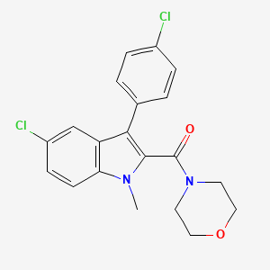 5-chloro-3-(4-chlorophenyl)-1-methyl-2-(4-morpholinylcarbonyl)-1H-indole