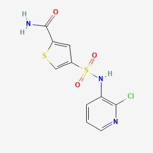 4-{[(2-chloro-3-pyridinyl)amino]sulfonyl}-2-thiophenecarboxamide