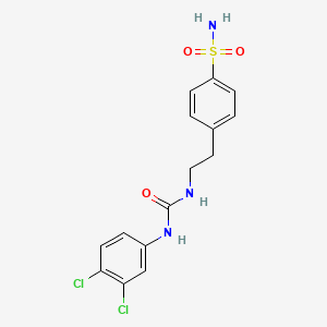 4-[2-({[(3,4-dichlorophenyl)amino]carbonyl}amino)ethyl]benzenesulfonamide