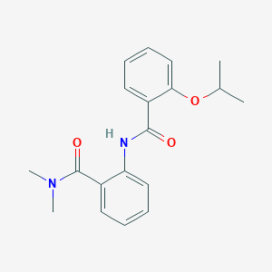 molecular formula C19H22N2O3 B495493 2-[(2-isopropoxybenzoyl)amino]-N,N-dimethylbenzamide 