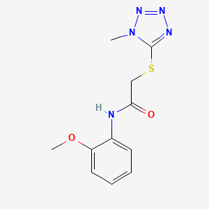 N-(2-methoxyphenyl)-2-[(1-methyl-1H-tetrazol-5-yl)thio]acetamide