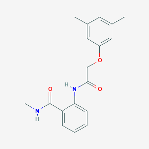 molecular formula C18H20N2O3 B495494 2-{[(3,5-dimethylphenoxy)acetyl]amino}-N-methylbenzamide 