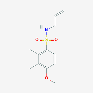 molecular formula C12H17NO3S B4954989 N-allyl-4-methoxy-2,3-dimethylbenzenesulfonamide 