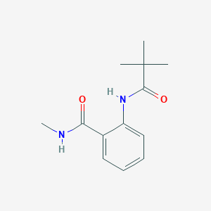 molecular formula C13H18N2O2 B495499 2-[(2,2-dimethylpropanoyl)amino]-N-methylbenzamide 