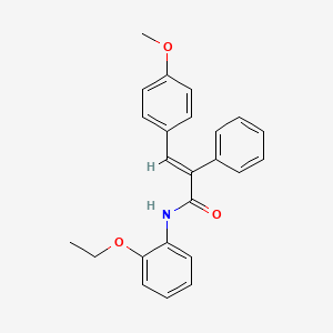 molecular formula C24H23NO3 B4954995 N-(2-ethoxyphenyl)-3-(4-methoxyphenyl)-2-phenylacrylamide 