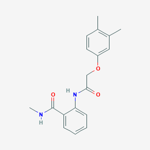 molecular formula C18H20N2O3 B495500 2-{[(3,4-dimethylphenoxy)acetyl]amino}-N-methylbenzamide 