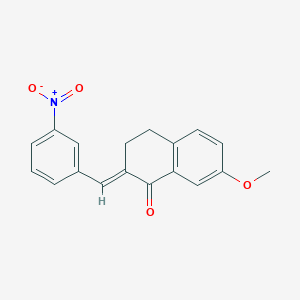 7-methoxy-2-(3-nitrobenzylidene)-3,4-dihydro-1(2H)-naphthalenone