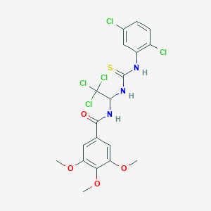 3,4,5-trimethoxy-N-[2,2,2-trichloro-1-({[(2,5-dichlorophenyl)amino]carbonothioyl}amino)ethyl]benzamide