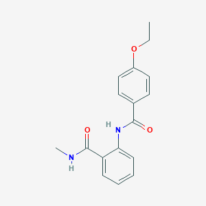 molecular formula C17H18N2O3 B495504 2-[(4-ethoxybenzoyl)amino]-N-methylbenzamide 