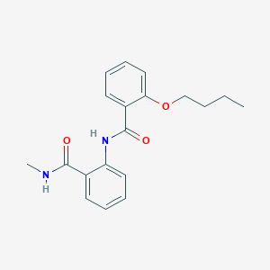molecular formula C19H22N2O3 B495505 2-[(2-butoxybenzoyl)amino]-N-methylbenzamide 