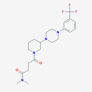 N,N-dimethyl-4-oxo-4-(3-{4-[3-(trifluoromethyl)phenyl]-1-piperazinyl}-1-piperidinyl)butanamide