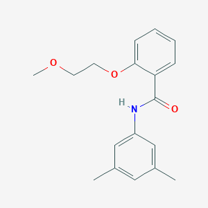 molecular formula C18H21NO3 B495506 N-(3,5-dimethylphenyl)-2-(2-methoxyethoxy)benzamide 