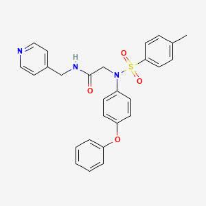 molecular formula C27H25N3O4S B4955061 N~2~-[(4-methylphenyl)sulfonyl]-N~2~-(4-phenoxyphenyl)-N~1~-(4-pyridinylmethyl)glycinamide 