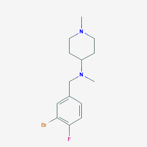 N-(3-bromo-4-fluorobenzyl)-N,1-dimethyl-4-piperidinamine