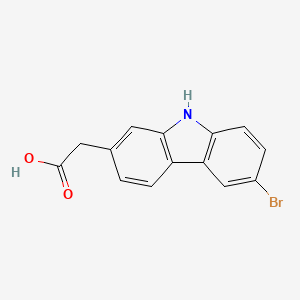 (6-bromo-9H-carbazol-2-yl)acetic acid