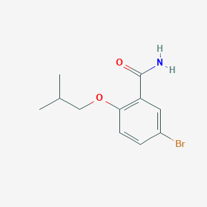 molecular formula C11H14BrNO2 B495508 5-Bromo-2-isobutoxybenzamide 