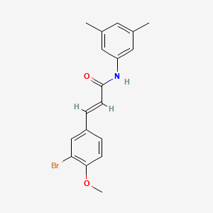 3-(3-bromo-4-methoxyphenyl)-N-(3,5-dimethylphenyl)acrylamide