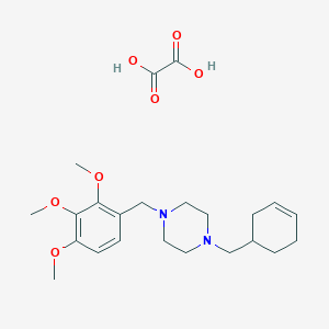 1-(3-cyclohexen-1-ylmethyl)-4-(2,3,4-trimethoxybenzyl)piperazine oxalate