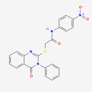 N-(4-nitrophenyl)-2-[(4-oxo-3-phenyl-3,4-dihydro-2-quinazolinyl)thio]acetamide