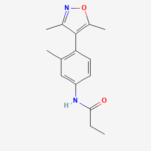 N-[4-(3,5-dimethyl-4-isoxazolyl)-3-methylphenyl]propanamide