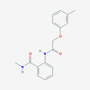 molecular formula C17H18N2O3 B495515 N-methyl-2-{[(3-methylphenoxy)acetyl]amino}benzamide 