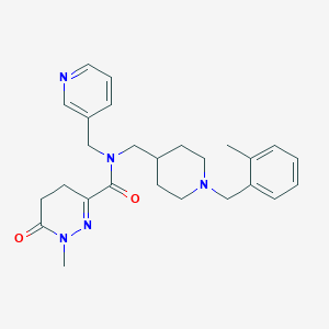 1-methyl-N-{[1-(2-methylbenzyl)-4-piperidinyl]methyl}-6-oxo-N-(3-pyridinylmethyl)-1,4,5,6-tetrahydro-3-pyridazinecarboxamide