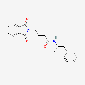 molecular formula C21H22N2O3 B4955183 4-(1,3-dioxo-1,3-dihydro-2H-isoindol-2-yl)-N-(1-methyl-2-phenylethyl)butanamide 