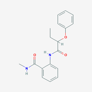 molecular formula C18H20N2O3 B495522 N-methyl-2-[(2-phenoxybutanoyl)amino]benzamide 