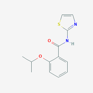 molecular formula C13H14N2O2S B495527 2-isopropoxy-N-(1,3-thiazol-2-yl)benzamide 