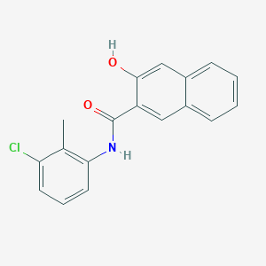 molecular formula C18H14ClNO2 B4955300 N-(3-chloro-2-methylphenyl)-3-hydroxy-2-naphthamide 