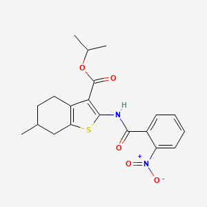 isopropyl 6-methyl-2-[(2-nitrobenzoyl)amino]-4,5,6,7-tetrahydro-1-benzothiophene-3-carboxylate