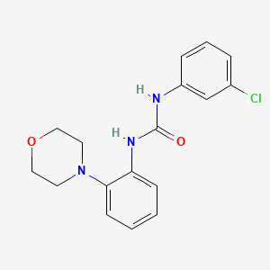 molecular formula C17H18ClN3O2 B4955318 N-(3-chlorophenyl)-N'-[2-(4-morpholinyl)phenyl]urea 