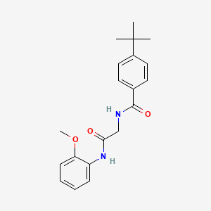 molecular formula C20H24N2O3 B4955338 4-tert-butyl-N-{2-[(2-methoxyphenyl)amino]-2-oxoethyl}benzamide 