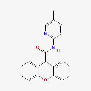 N-(5-methyl-2-pyridinyl)-9H-xanthene-9-carboxamide