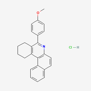 molecular formula C24H22ClNO B4955384 5-(4-methoxyphenyl)-1,2,3,4-tetrahydrobenzo[a]phenanthridine hydrochloride 
