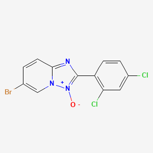 molecular formula C12H6BrCl2N3O B4955386 6-bromo-2-(2,4-dichlorophenyl)[1,2,4]triazolo[1,5-a]pyridine 3-oxide 