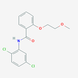 molecular formula C16H15Cl2NO3 B495545 N-(2,5-dichlorophenyl)-2-(2-methoxyethoxy)benzamide 