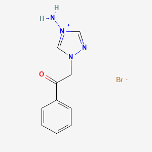 4-amino-1-(2-oxo-2-phenylethyl)-1H-1,2,4-triazol-4-ium bromide