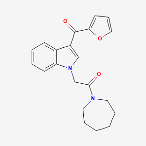 {1-[2-(1-azepanyl)-2-oxoethyl]-1H-indol-3-yl}(2-furyl)methanone
