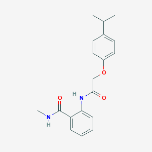 molecular formula C19H22N2O3 B495549 2-{[(4-isopropylphenoxy)acetyl]amino}-N-methylbenzamide 