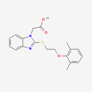 (2-{[2-(2,6-dimethylphenoxy)ethyl]thio}-1H-benzimidazol-1-yl)acetic acid