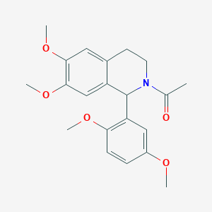2-acetyl-1-(2,5-dimethoxyphenyl)-6,7-dimethoxy-1,2,3,4-tetrahydroisoquinoline